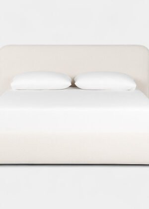 Broadview Upholstered Platform Bed - Mellow Ivory