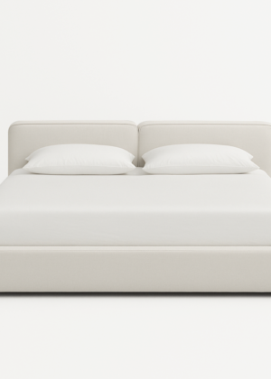 Dupont Upholstered Platform Bed - Mellow Ivory