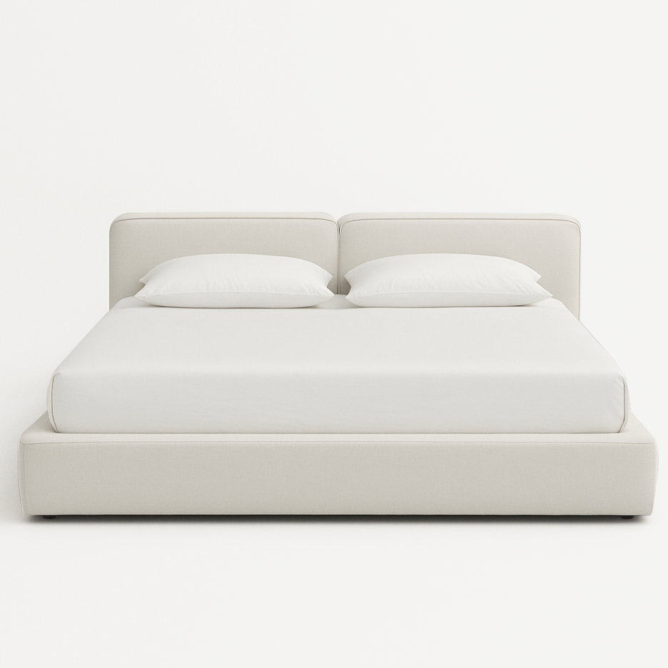 Dupont Upholstered Platform Bed - Mellow Ivory