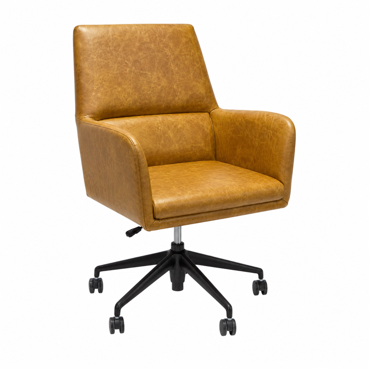 Campbellton Adjustable Office Chair - Concord Mink Leather - Image 2