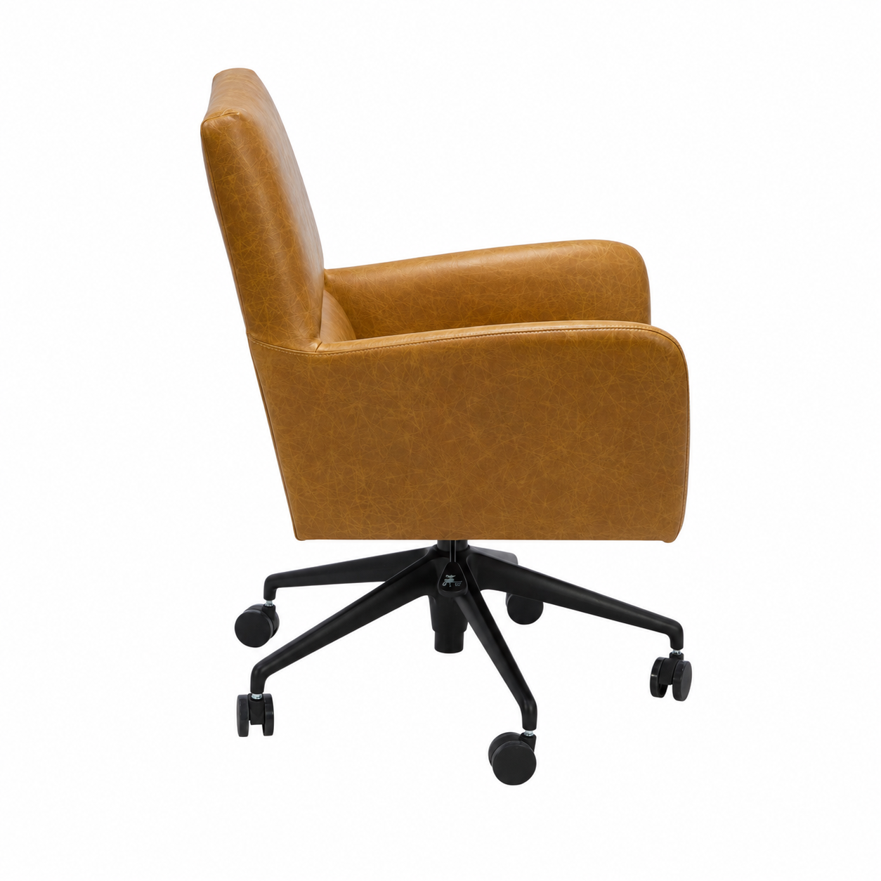 Campbellton Adjustable Office Chair - Concord Mink Leather - Image 3