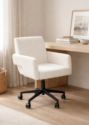 Fredericton Swivel Office Chair - Crypton® Nomad Snow