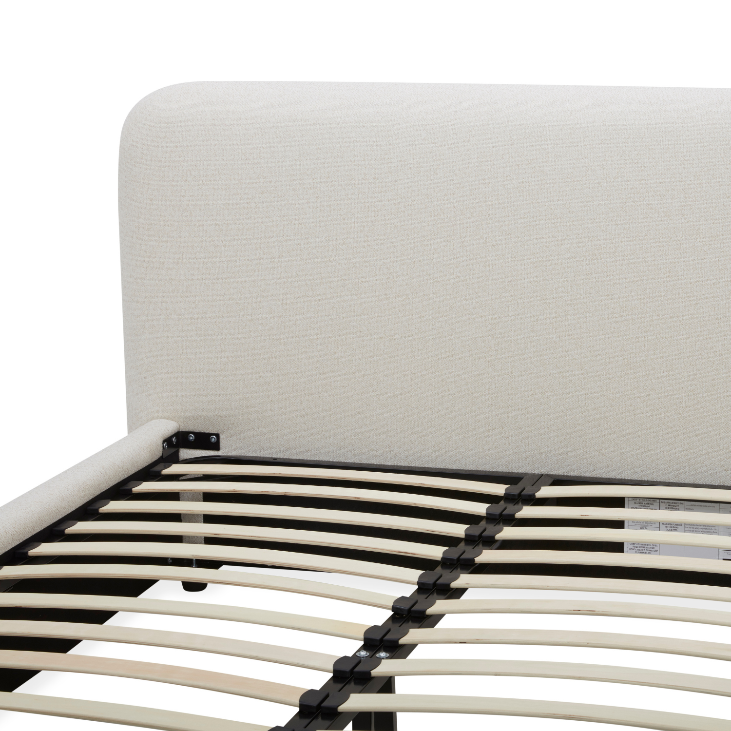 Broadview Upholstered Platform Bed - Linen Weave - Image 11