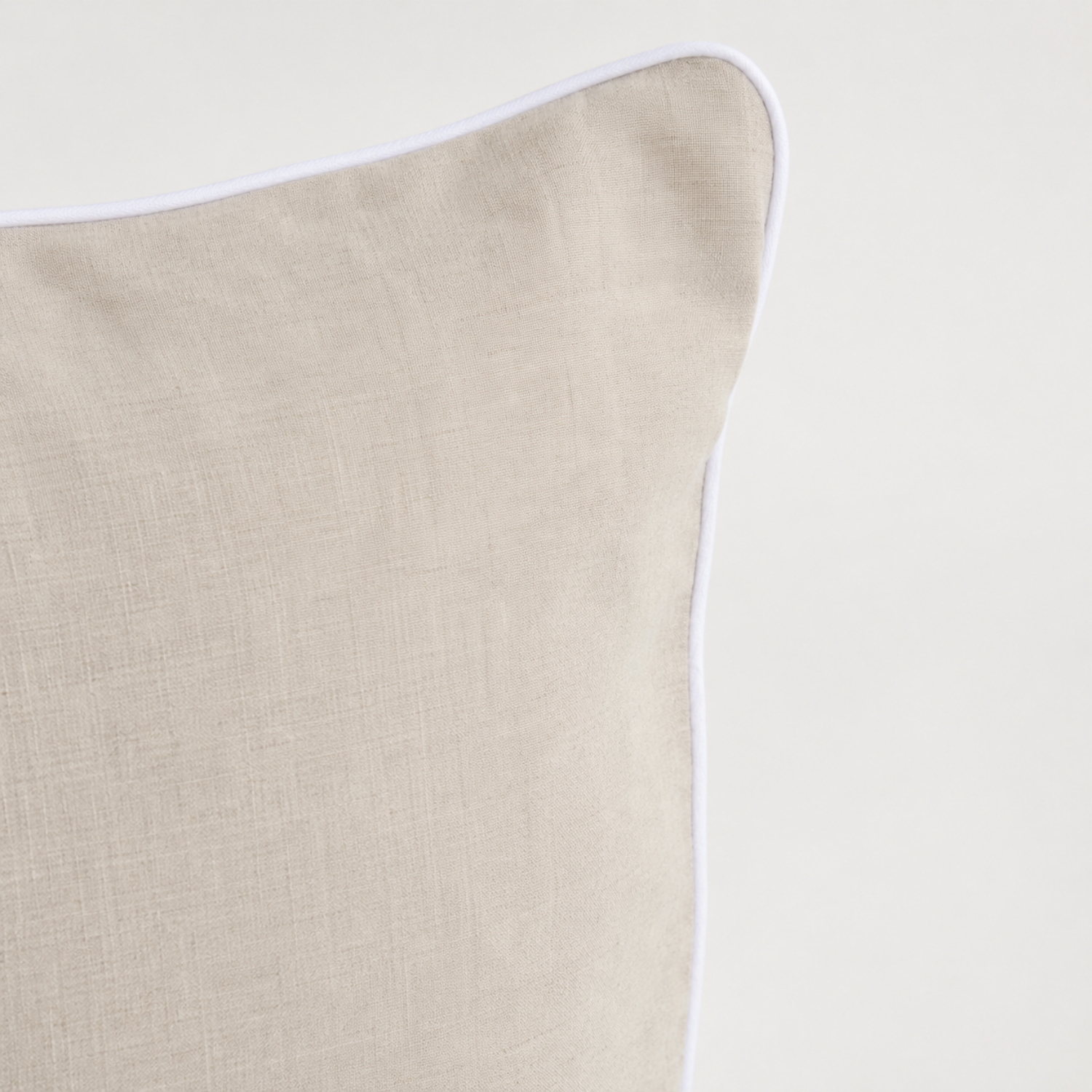Sarnia Natural/White Linen Bedding (Set of 3) - Image 2