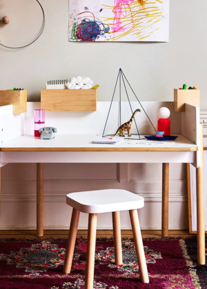 Oeuf Kids White/Birch Brooklyn Desk