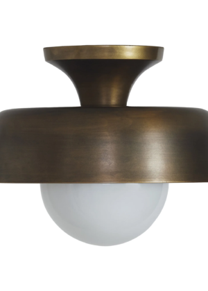 Alto Aged Brass Flush-Mount Light