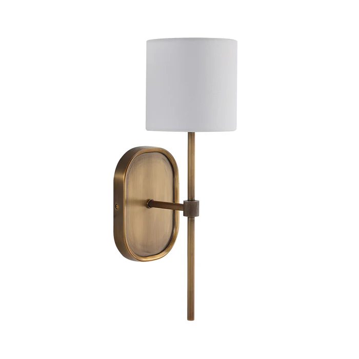Caspian Antique Brushed Brass Wall Sconce