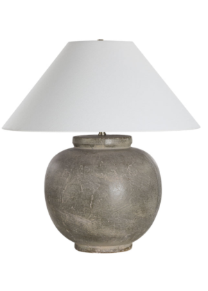 Hearth Ceramic Table Lamp- Olive Wash