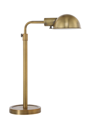 Archive Adjustable Table Lamp- Dark Antique/Brushed Brass