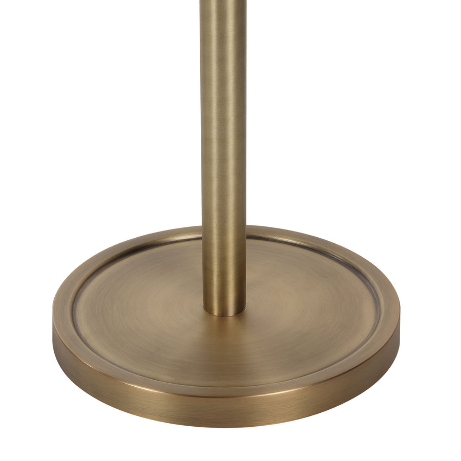 Classic Adjustable Iron Floor Lamp- Dark Antique/Brushed Brass - Image 5