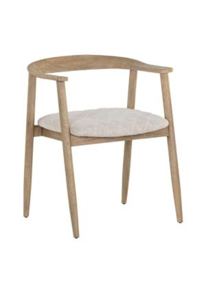 Allure Cream Dining Arm Chair